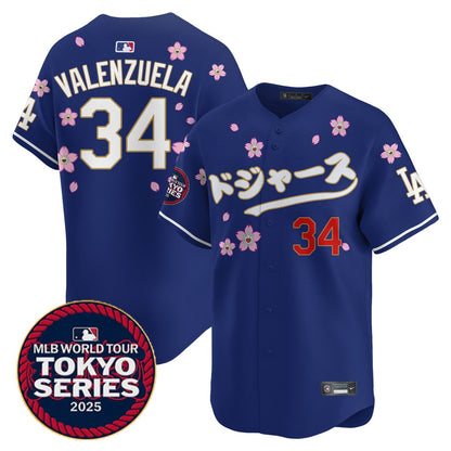 Men's Los Angeles Dodgers Tokyo Series 2025 Vapor Limited Jersey N6 - Stitched