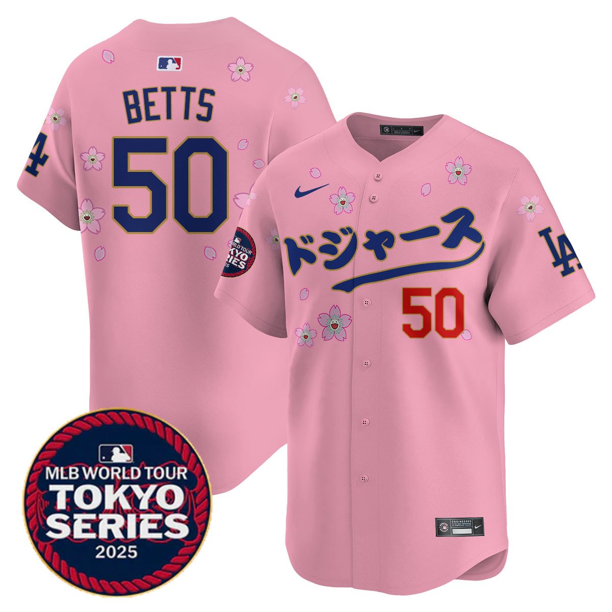 Men's Los Angeles Dodgers Tokyo Series 2025 Vapor Limited Jersey N6 - Stitched