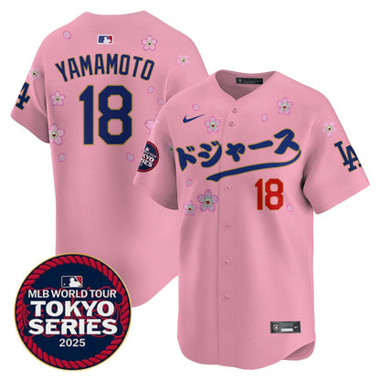 Men's Los Angeles Dodgers Tokyo Series 2025 Vapor Limited Jersey N6 - Stitched