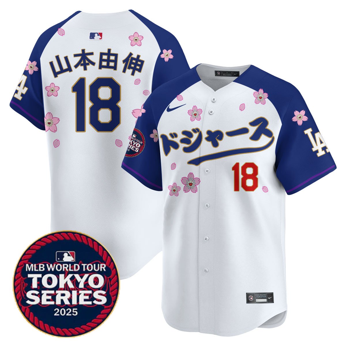 Men's Los Angeles Dodgers Tokyo Series 2025 Vapor Limited Jersey N6 - Stitched