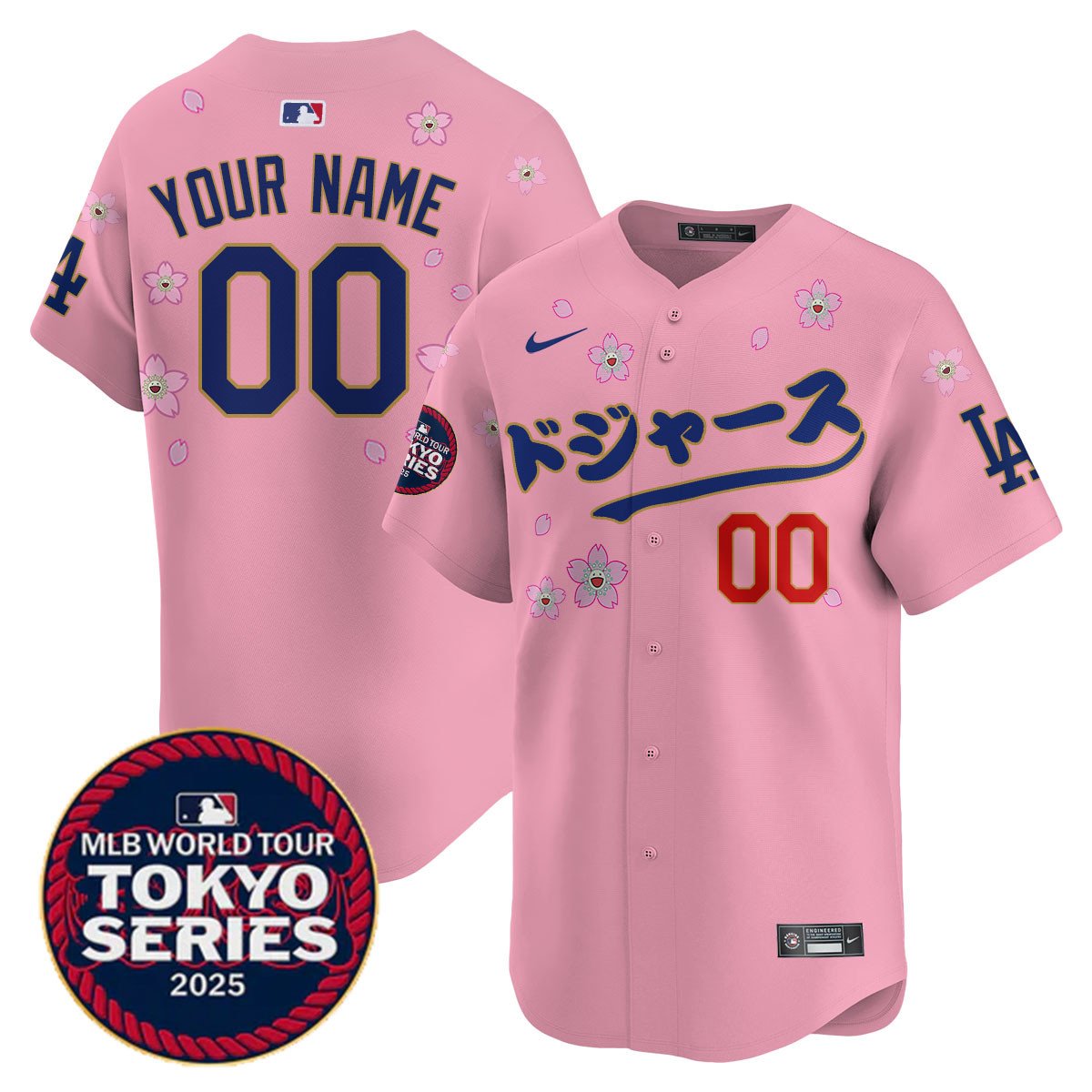 Custom Los Angeles Dodgers Tokyo Series 2025 Vapor Limited Jersey N6 - Stitched