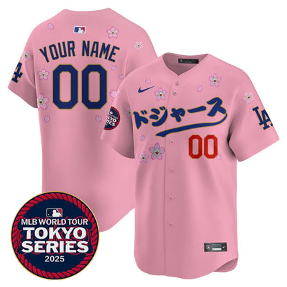 Custom Los Angeles Dodgers Tokyo Series 2025 Vapor Limited Jersey N6 - Stitched
