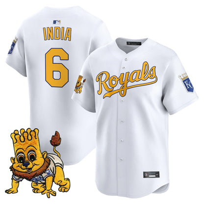 Men's Kansas City Royals Sluggerrr Patch Vapor Premier Limited Jersey - All Stitched