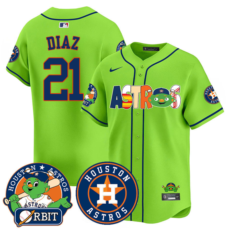 Men's Houston Astros Orbit Vapor Premier Jersey - All Stitched