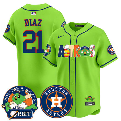 Men's Houston Astros Orbit Vapor Premier Jersey - All Stitched