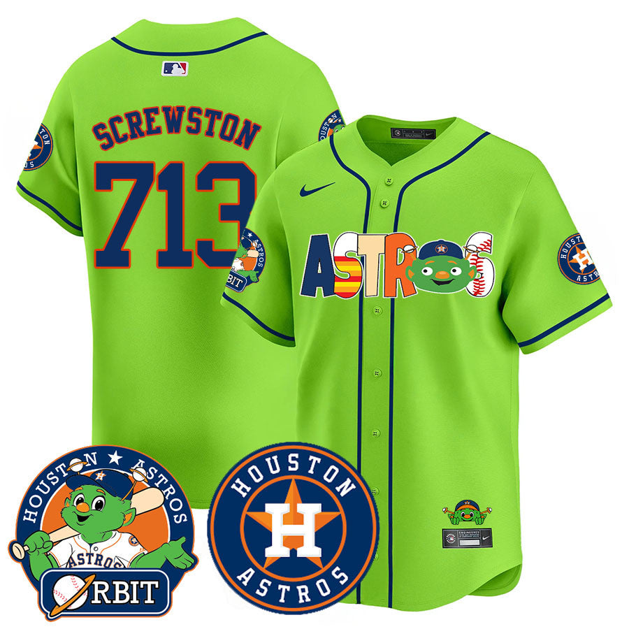 Men's Houston Astros Orbit Vapor Premier Jersey - All Stitched