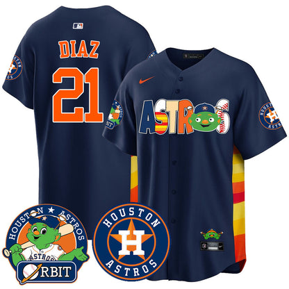 Men's Houston Astros Orbit Vapor Premier Jersey - All Stitched