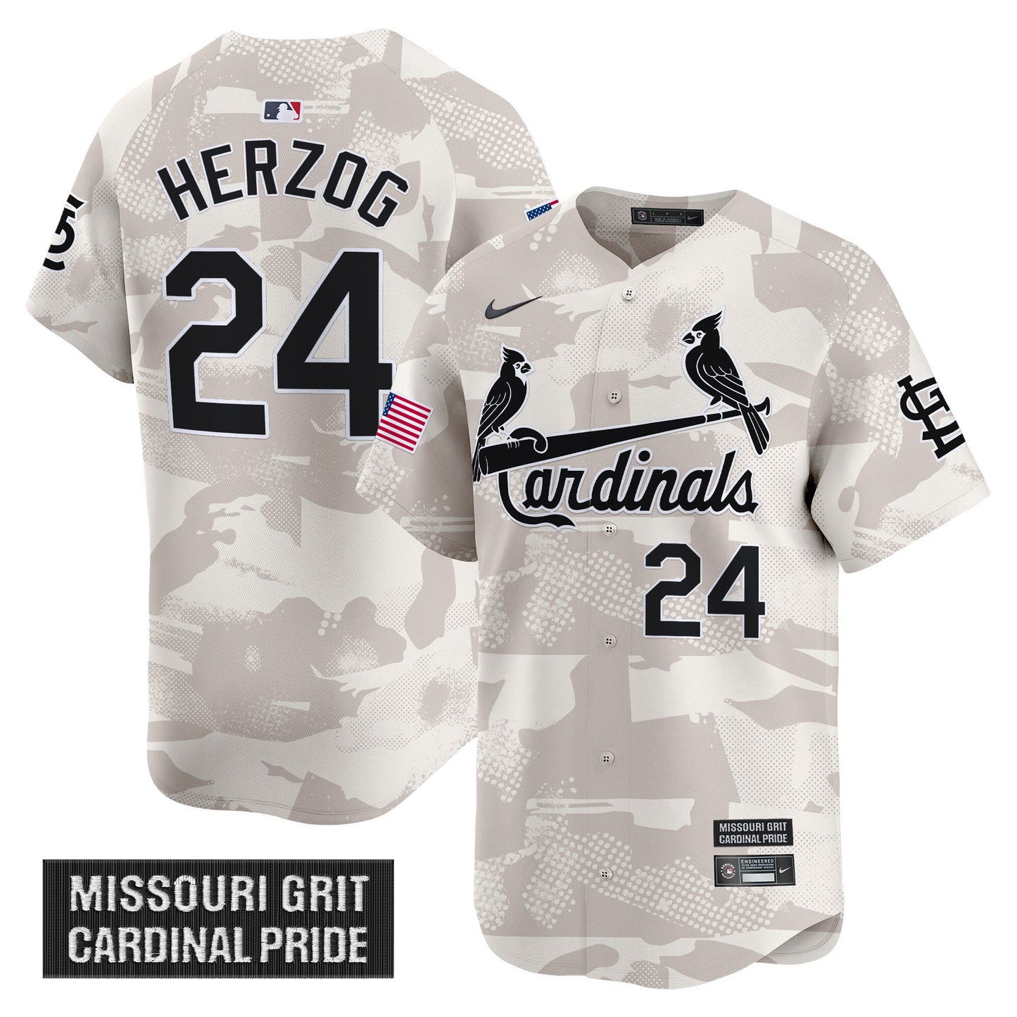 Men's St. Louis Cardinals 2025 Armed Forces Day Vapor Premier Limited Jersey - All Stitched
