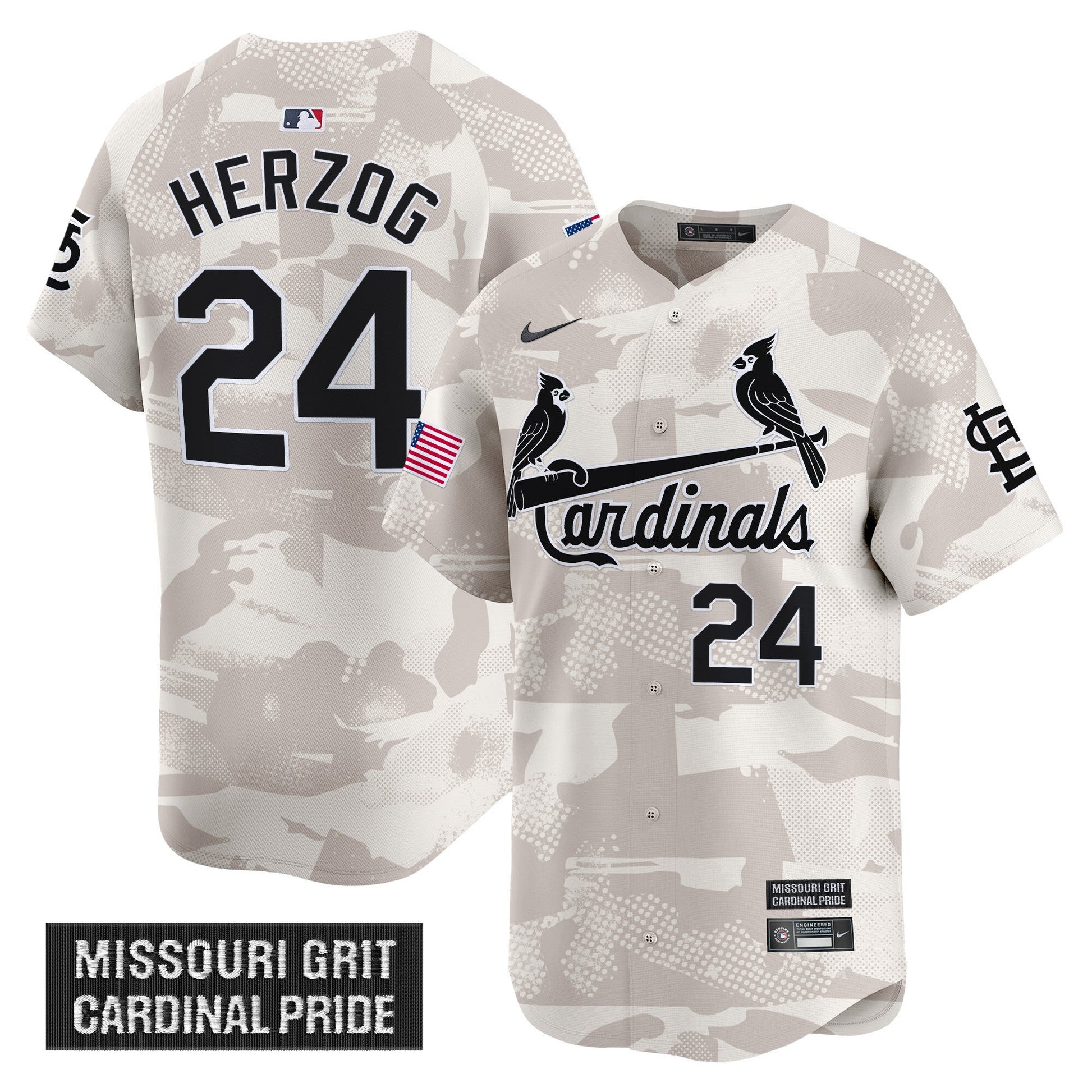 Men's St. Louis Cardinals 2025 Armed Forces Day Vapor Premier Limited Jersey - All Stitched