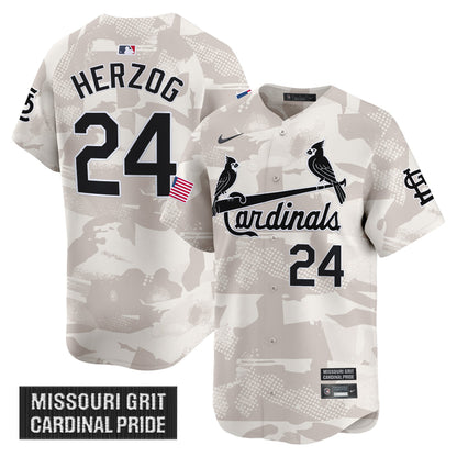 Men's St. Louis Cardinals 2025 Armed Forces Day Vapor Premier Limited Jersey - All Stitched