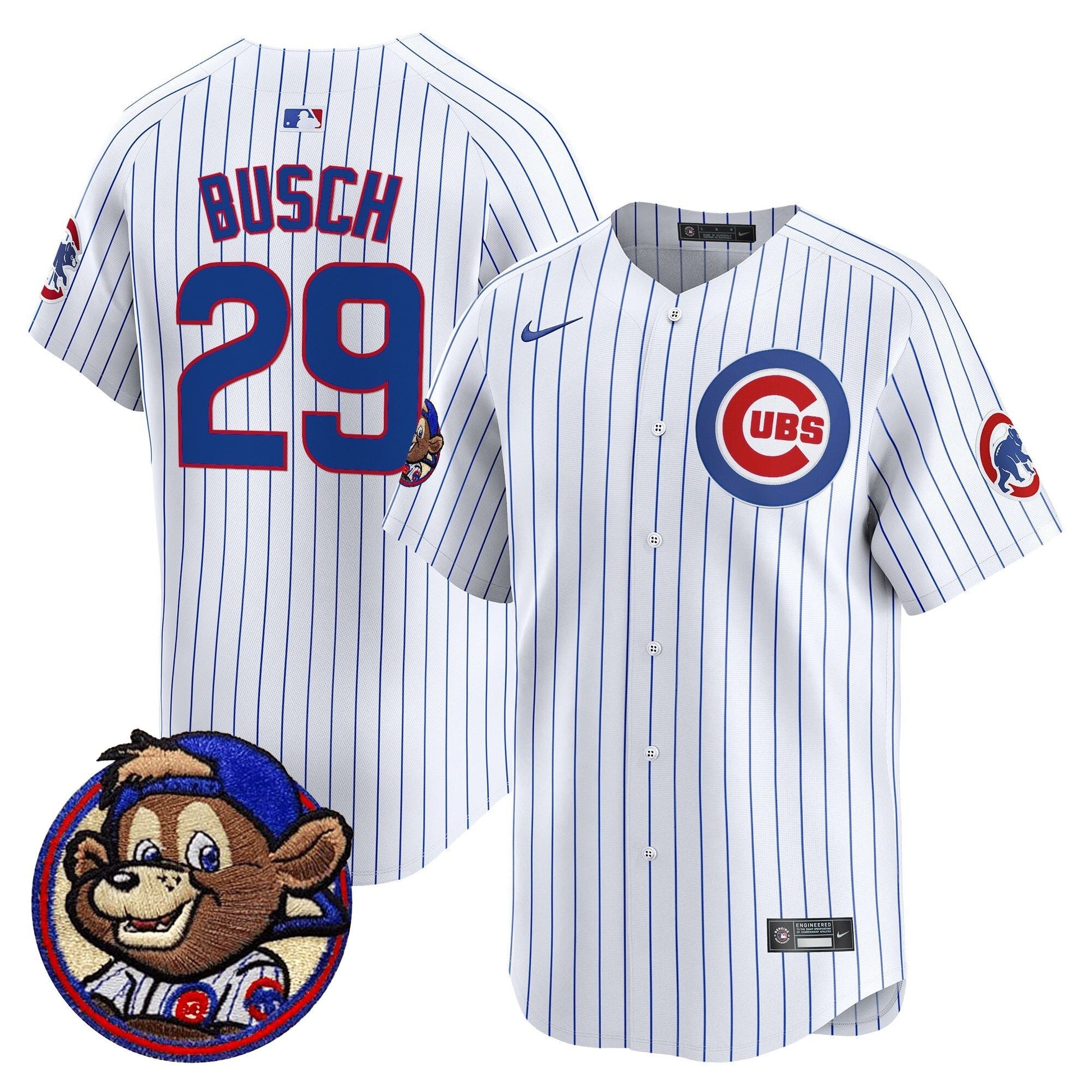 Men's Chicago Cubs Clark Patch Vapor Premier Limited Jersey - All Stitched
