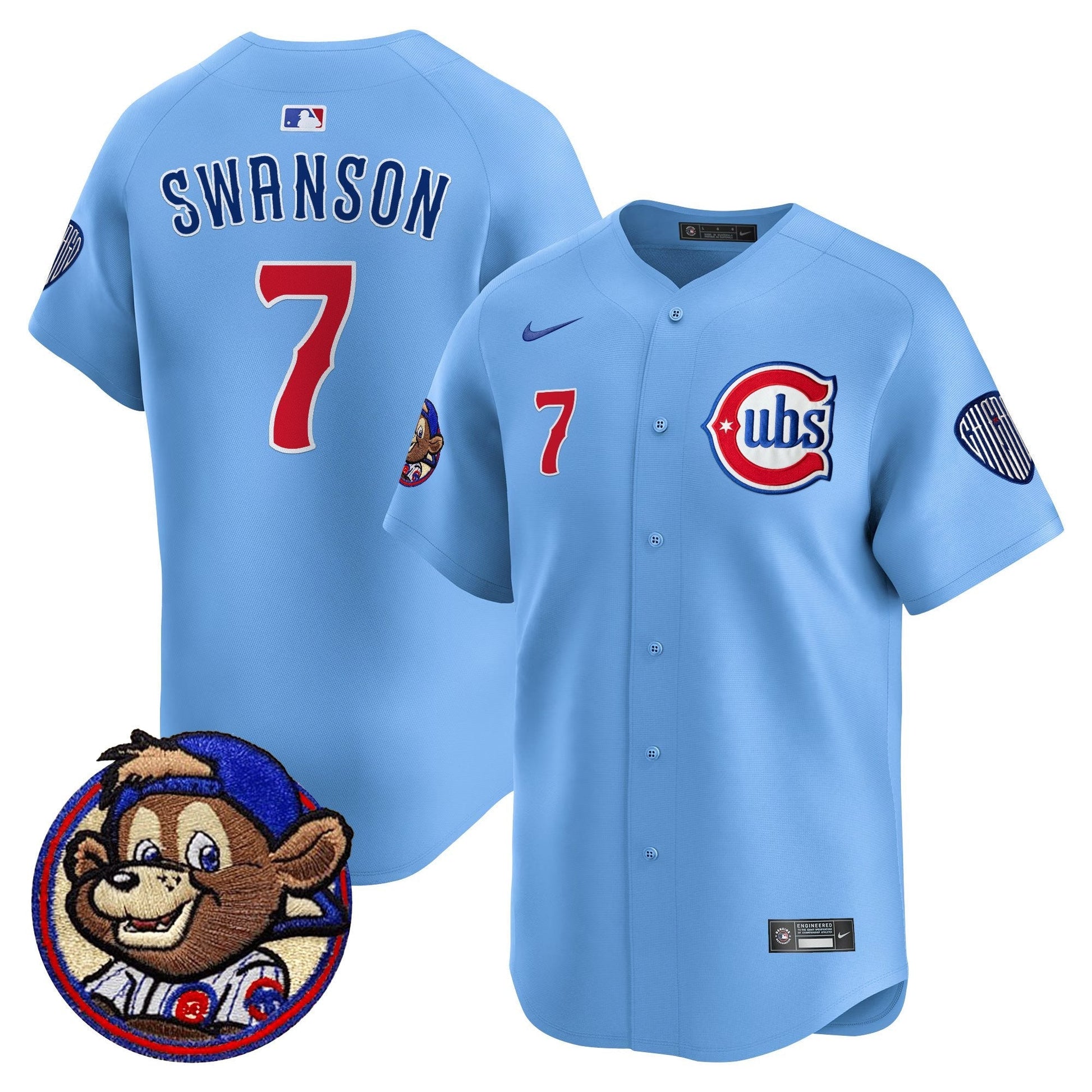 Men's Chicago Cubs Clark Patch Vapor Premier Limited Jersey - All Stitched