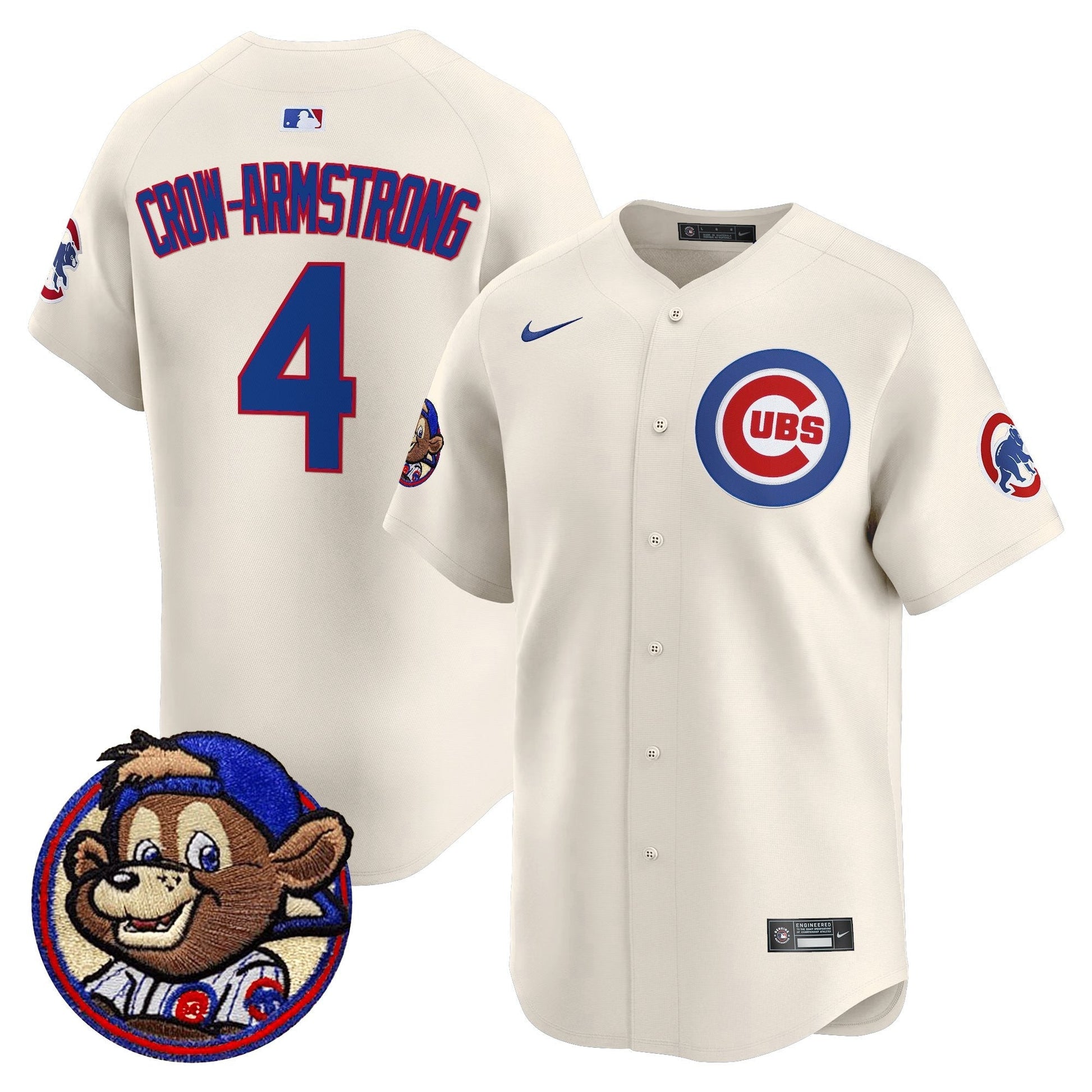 Men's Chicago Cubs Clark Patch Vapor Premier Limited Jersey - All Stitched