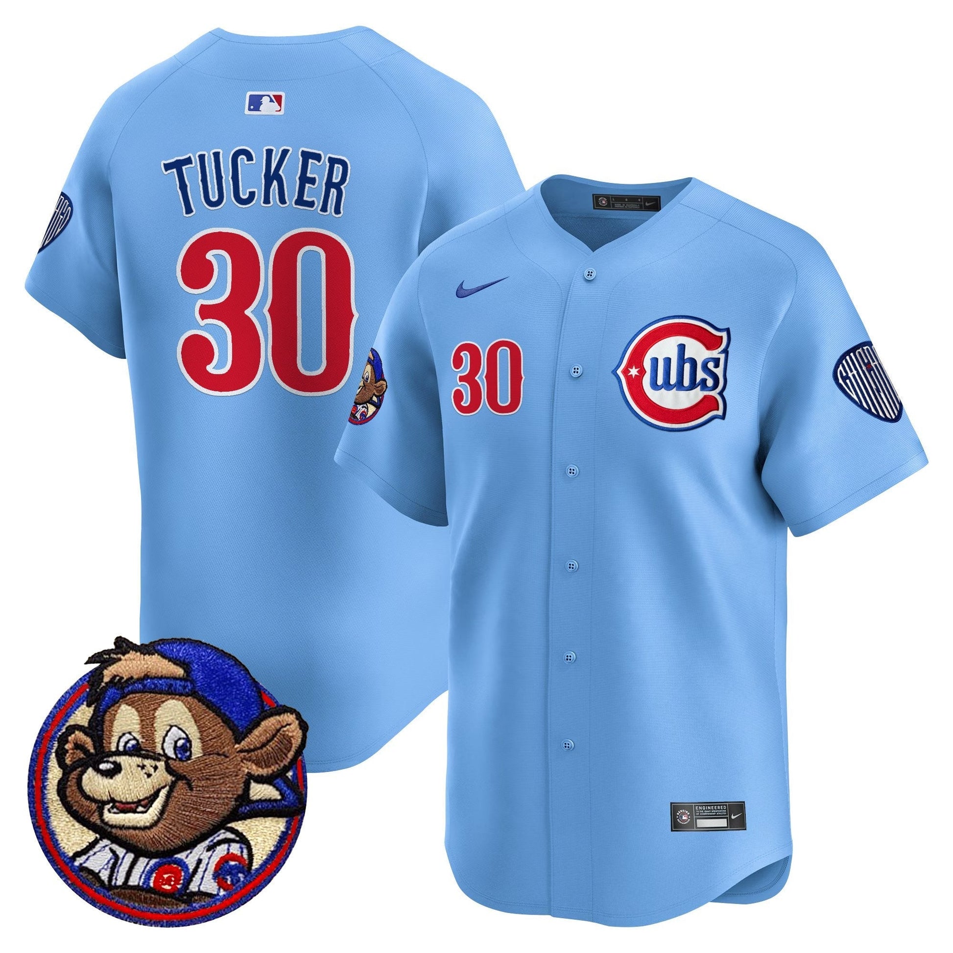 Men's Chicago Cubs Clark Patch Vapor Premier Limited Jersey - All Stitched