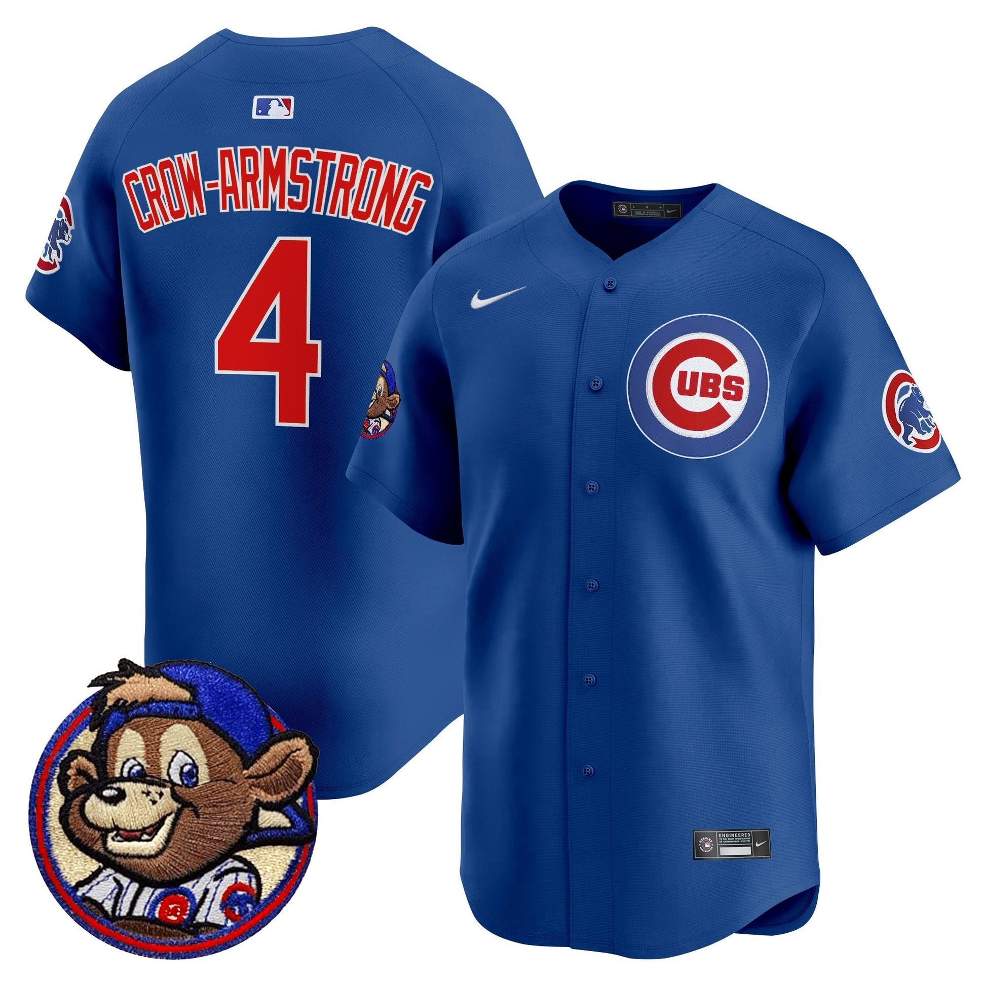 Men's Chicago Cubs Clark Patch Vapor Premier Limited Jersey - All Stitched