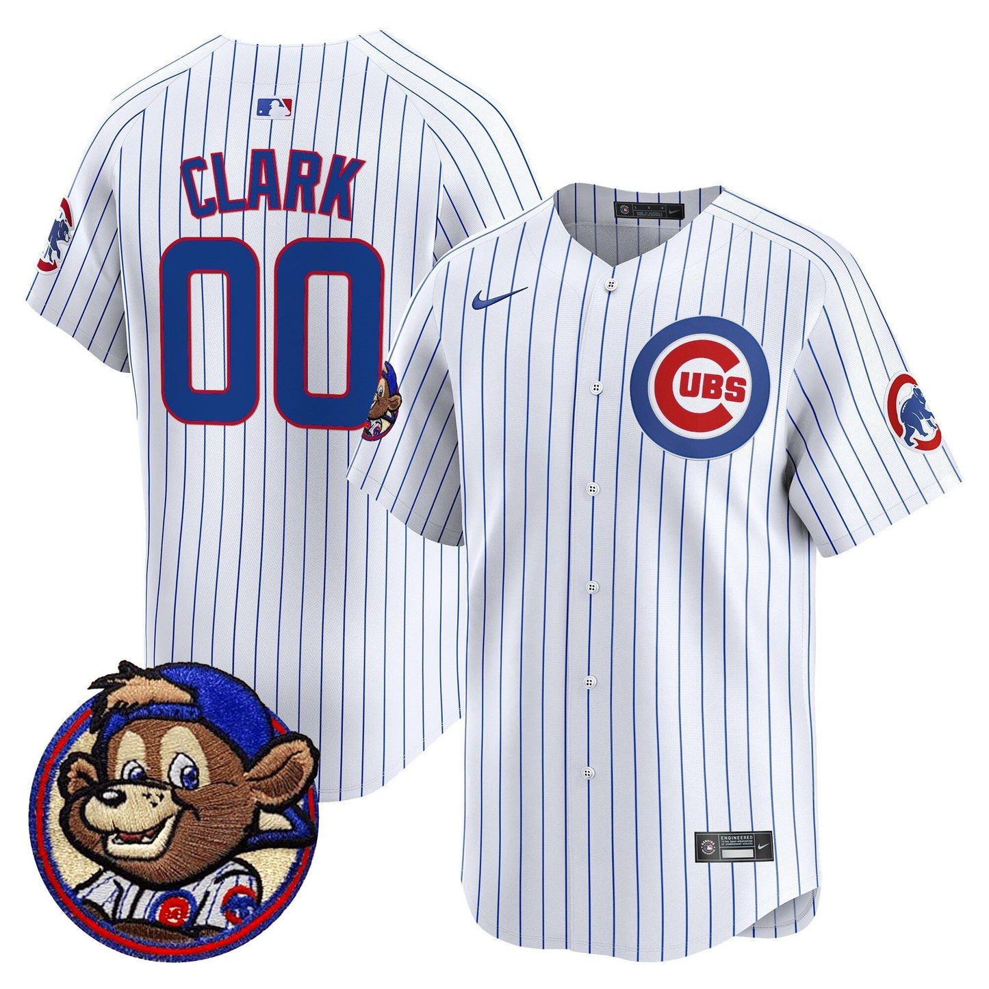 Men's Chicago Cubs Clark Patch Vapor Premier Limited Jersey - All Stitched