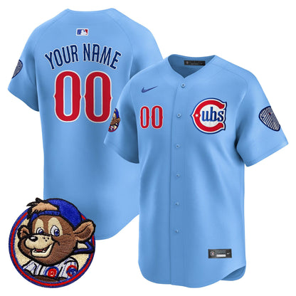 Chicago Cubs Clark Patch Vapor Premier Limited Custom Jersey - All Stitched