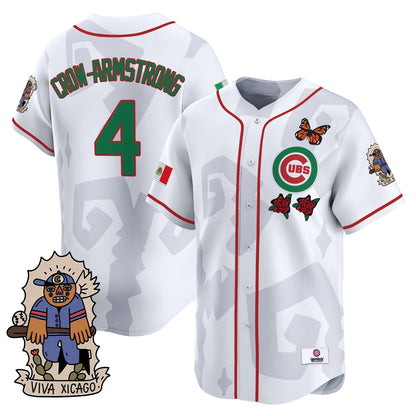 Men's 2025 Chicago Cubs Mexican Heritage Vapor Premier Limited Jersey - Stitched