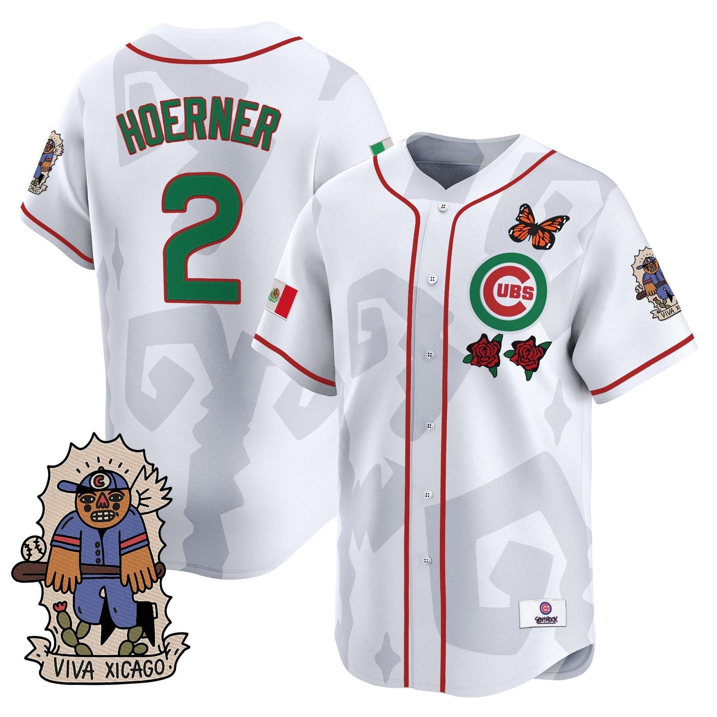 Men's 2025 Chicago Cubs Mexican Heritage Vapor Premier Limited Jersey - Stitched