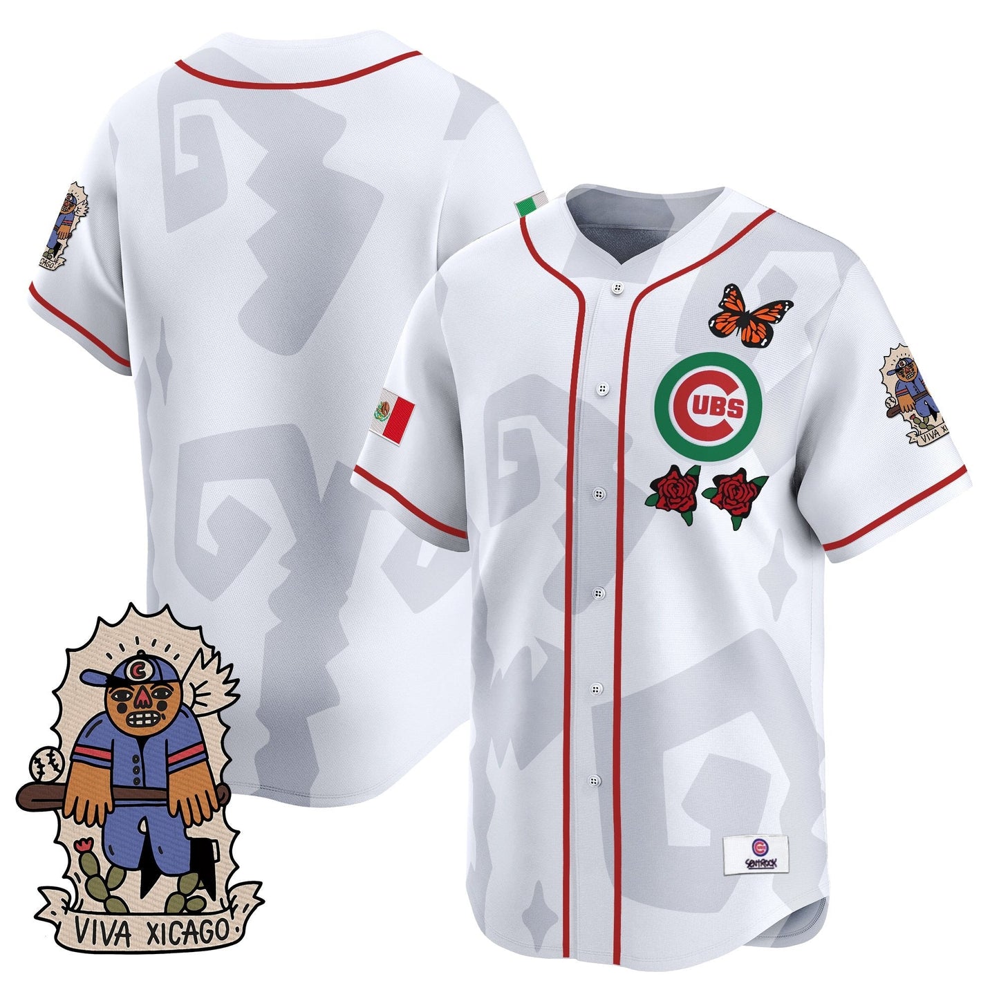 Men's 2025 Chicago Cubs Mexican Heritage Vapor Premier Limited Jersey - Stitched