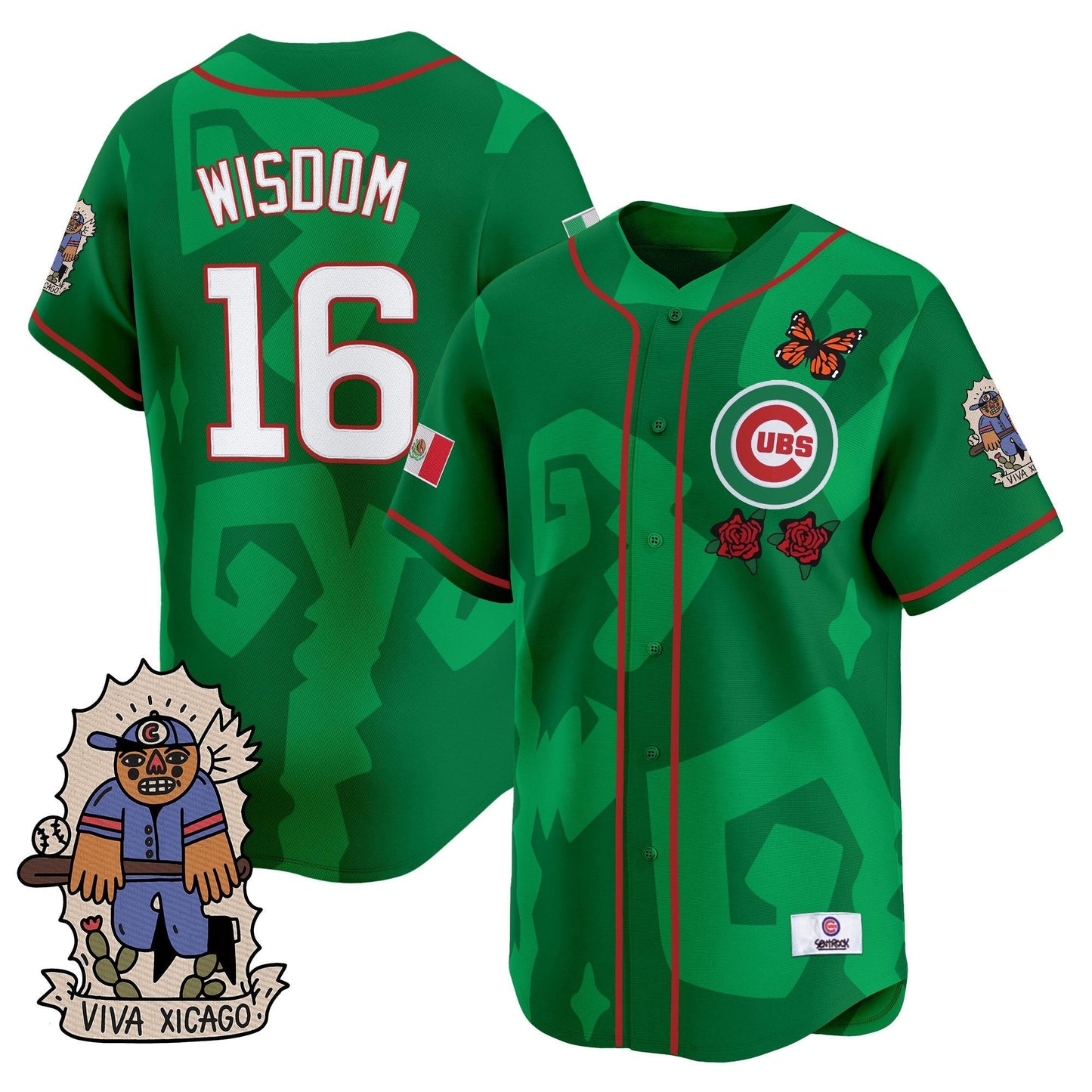 Men's 2025 Chicago Cubs Mexican Heritage Vapor Premier Limited Jersey - Stitched