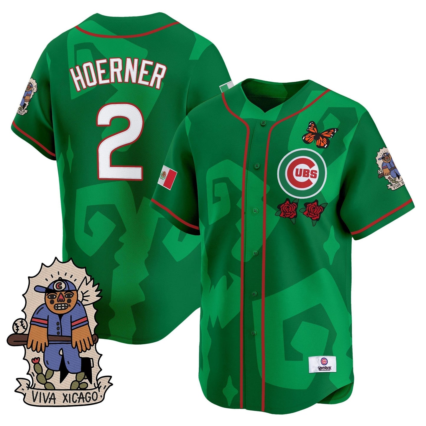 Men's 2025 Chicago Cubs Mexican Heritage Vapor Premier Limited Jersey - Stitched