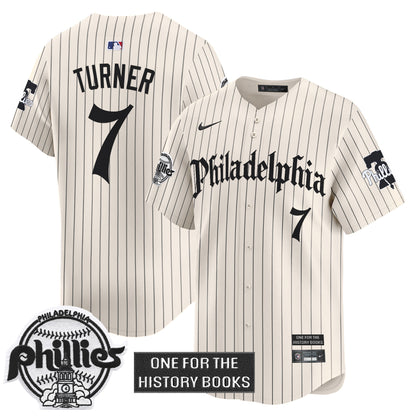 Men's Phillies 'Retro Newspaper Edition' Vapor Premier Limited Jersey - All Stitched