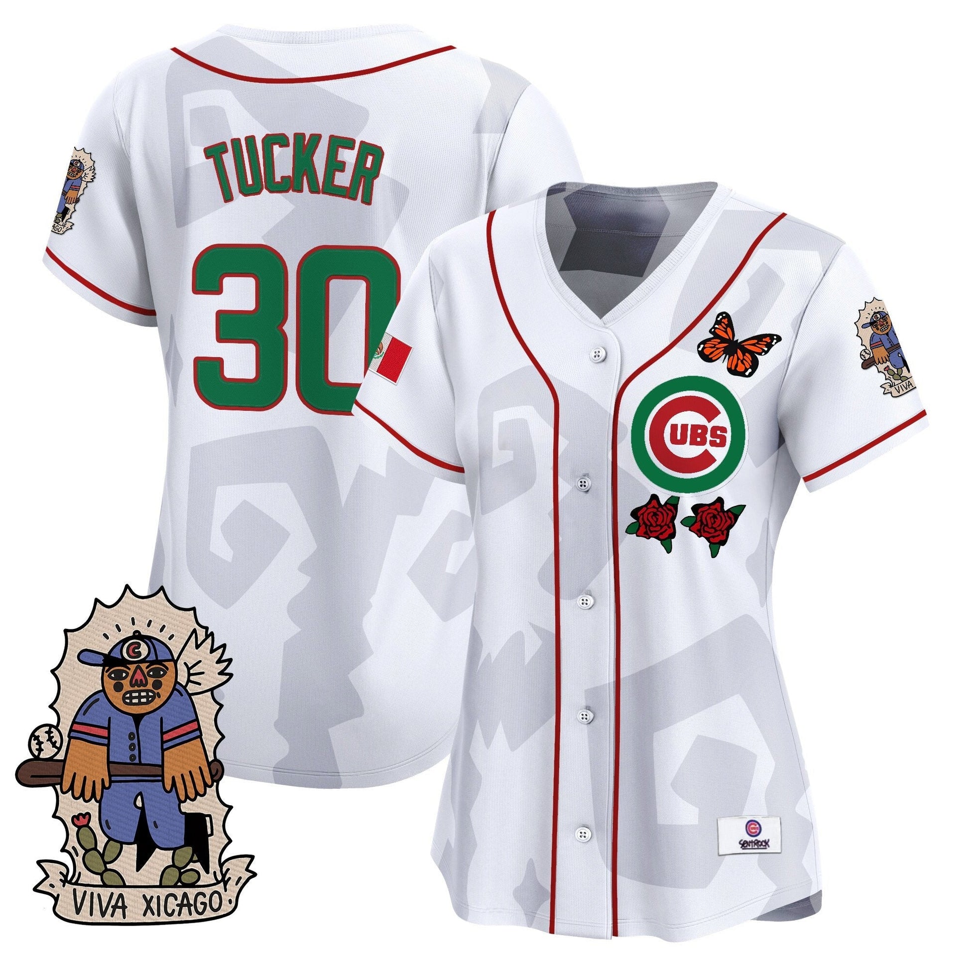 Women's 2025 Chicago Cubs Mexican Heritage Vapor Premier Limited Jersey - Stitched
