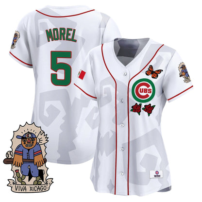 Women's 2025 Chicago Cubs Mexican Heritage Vapor Premier Limited Jersey - Stitched