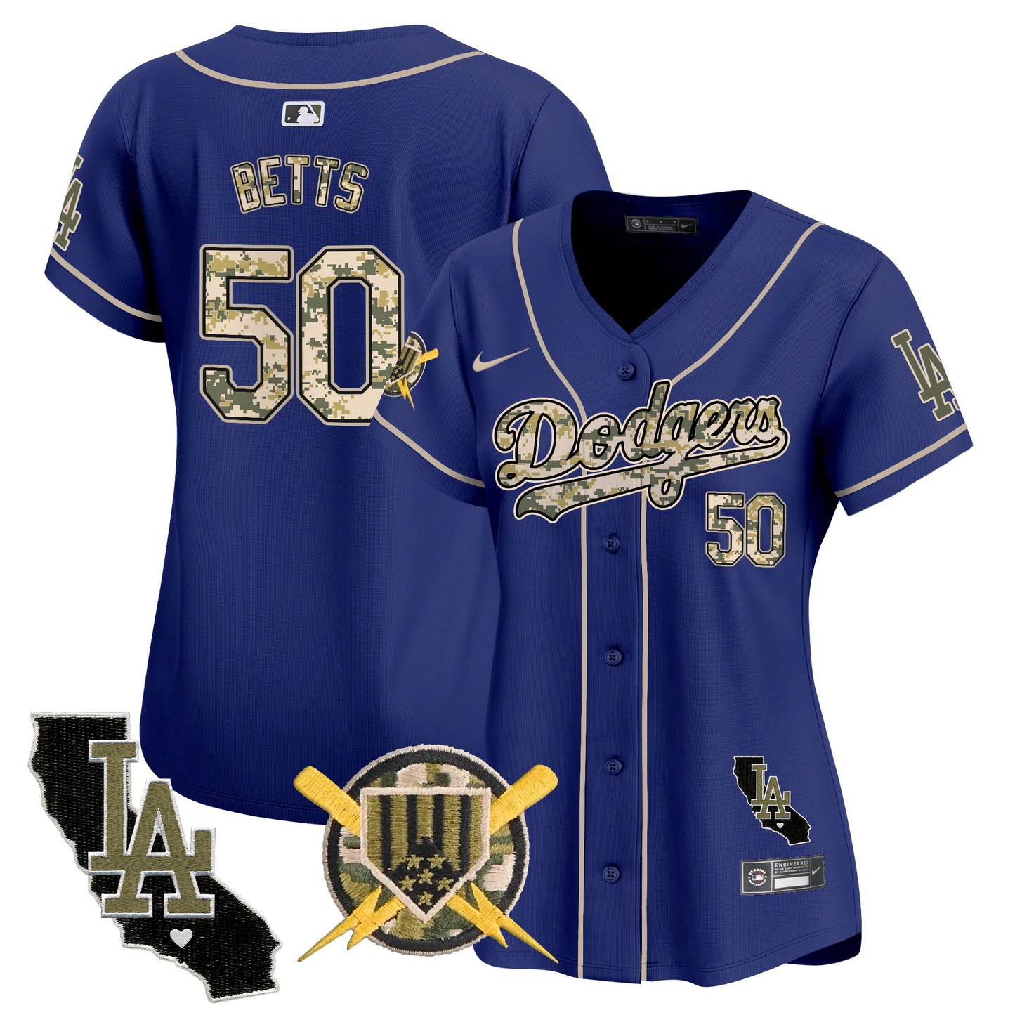 Women's Dodgers Armed Forces Day Vapor Premier Limited Jersey - All Stitched