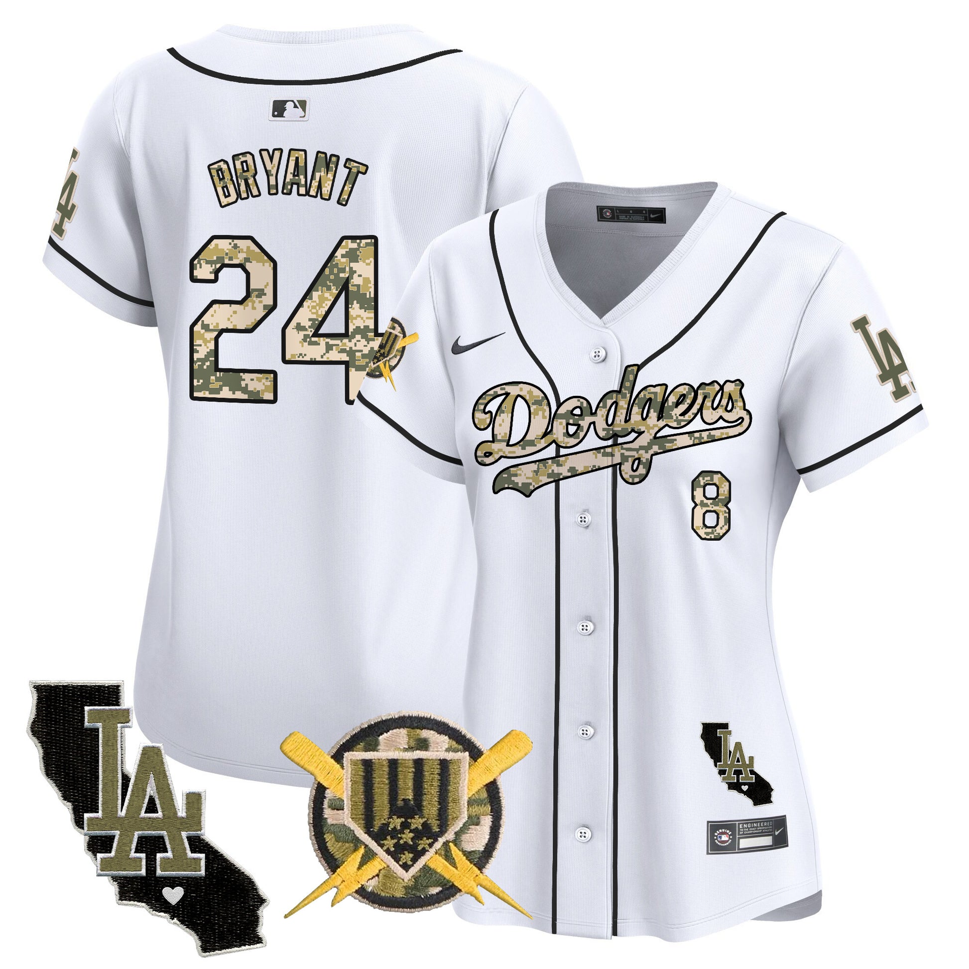 Women's Dodgers Armed Forces Day Vapor Premier Limited Jersey - All Stitched