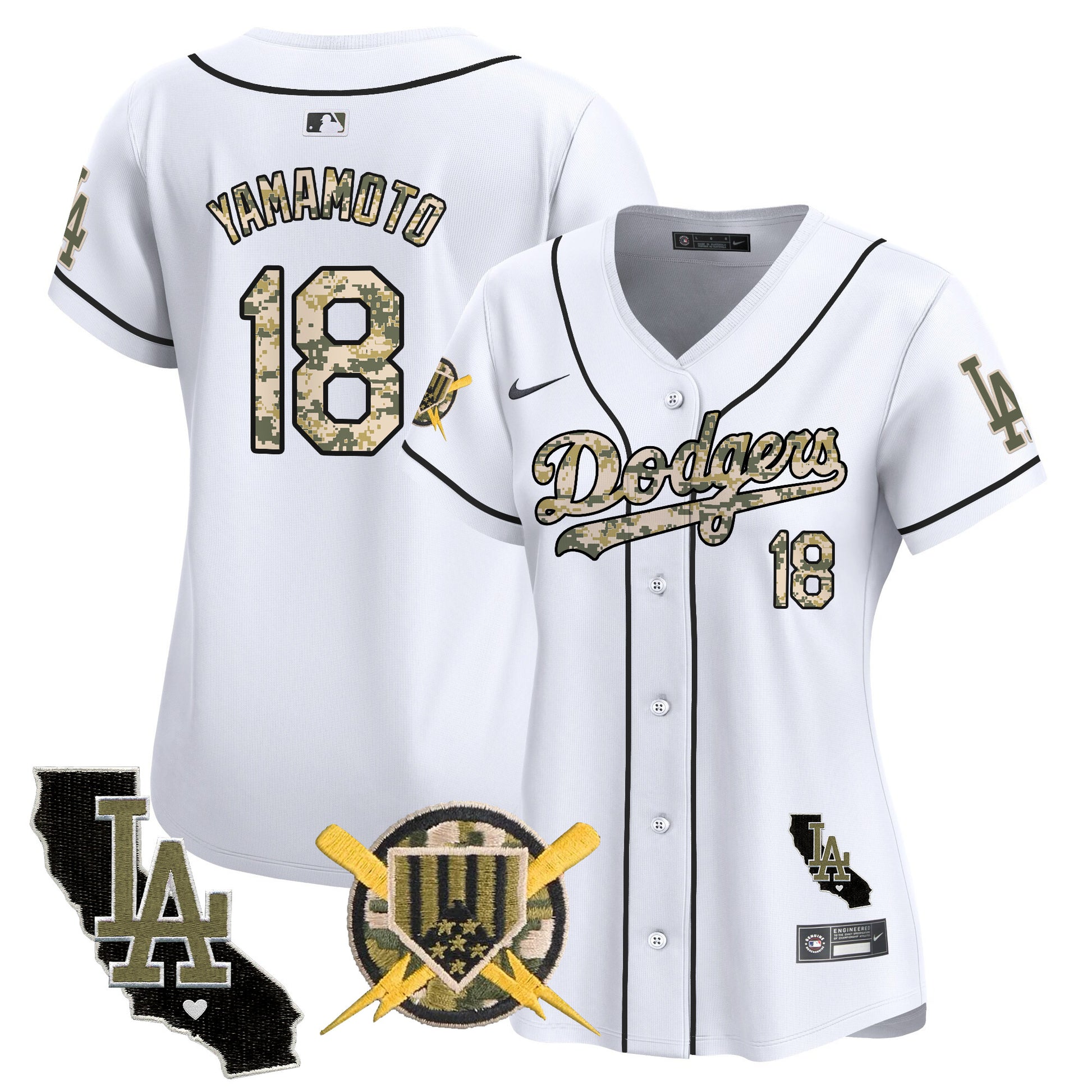 Women's Dodgers Armed Forces Day Vapor Premier Limited Jersey - All Stitched