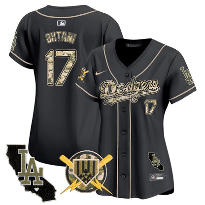 Women's Dodgers Armed Forces Day Vapor Premier Limited Jersey - All Stitched