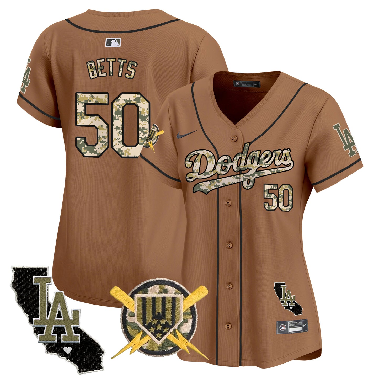 Women's Dodgers Armed Forces Day Vapor Premier Limited Jersey - All Stitched