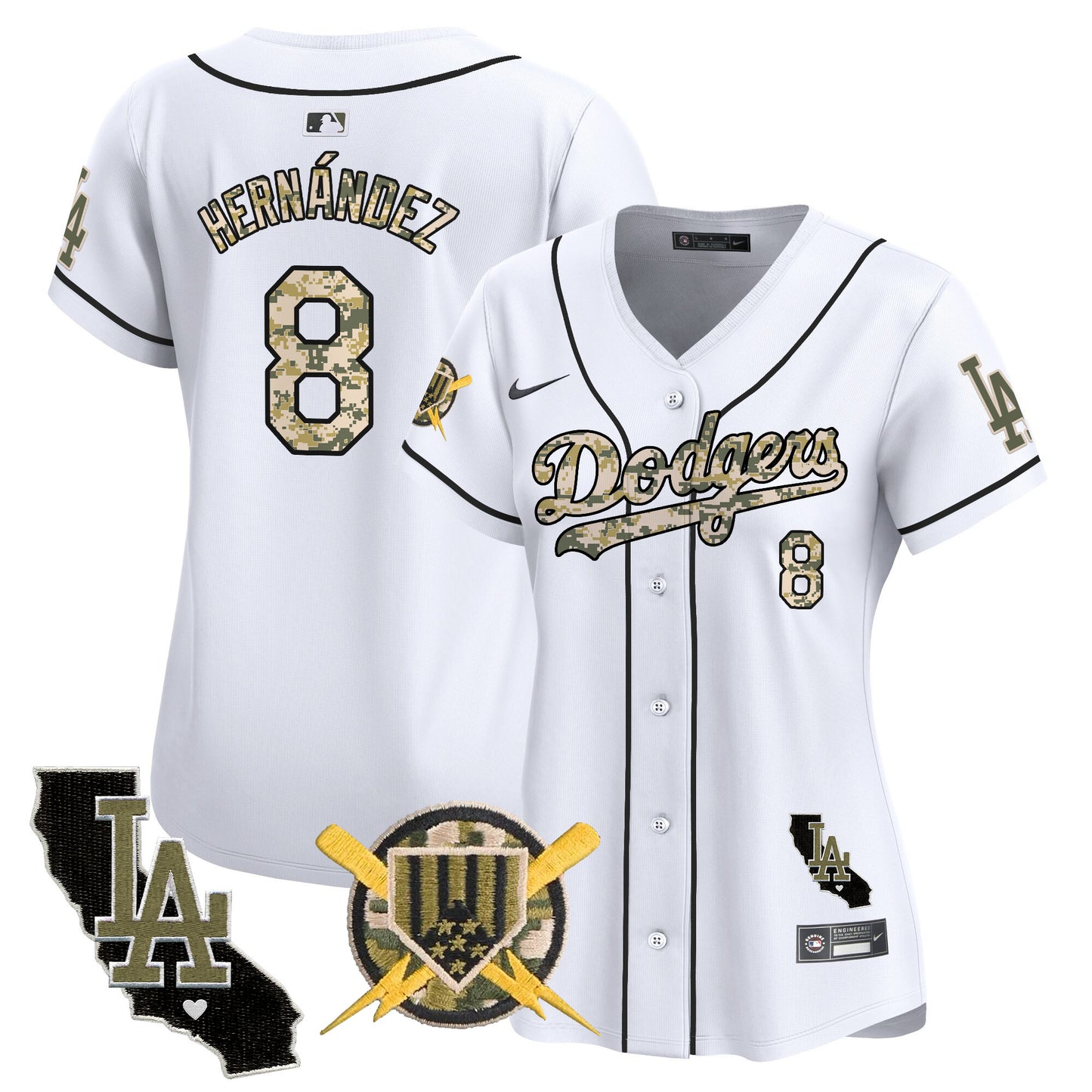 Women's Dodgers Armed Forces Day Vapor Premier Limited Jersey - All Stitched