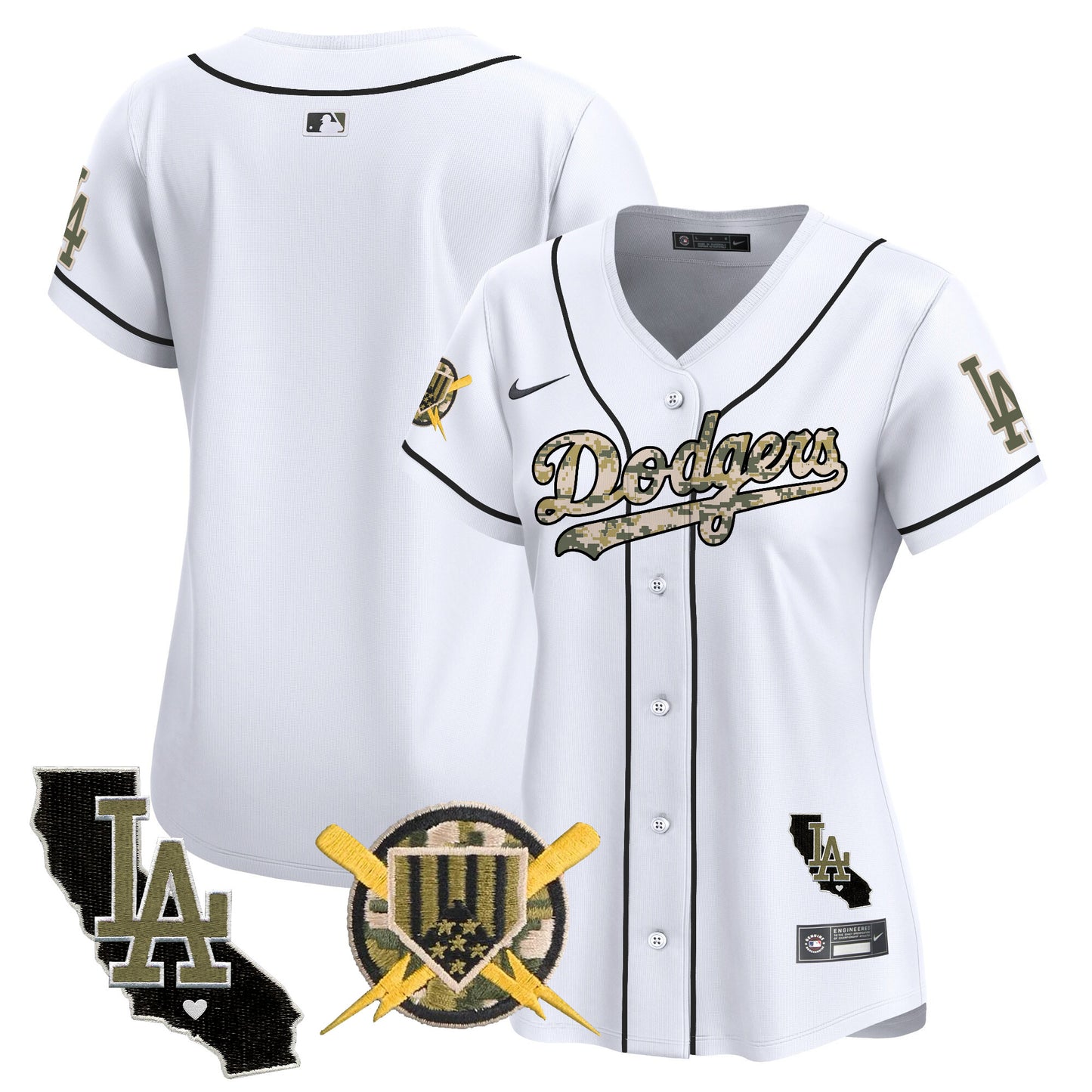 Women's Dodgers Armed Forces Day Vapor Premier Limited Jersey - All Stitched