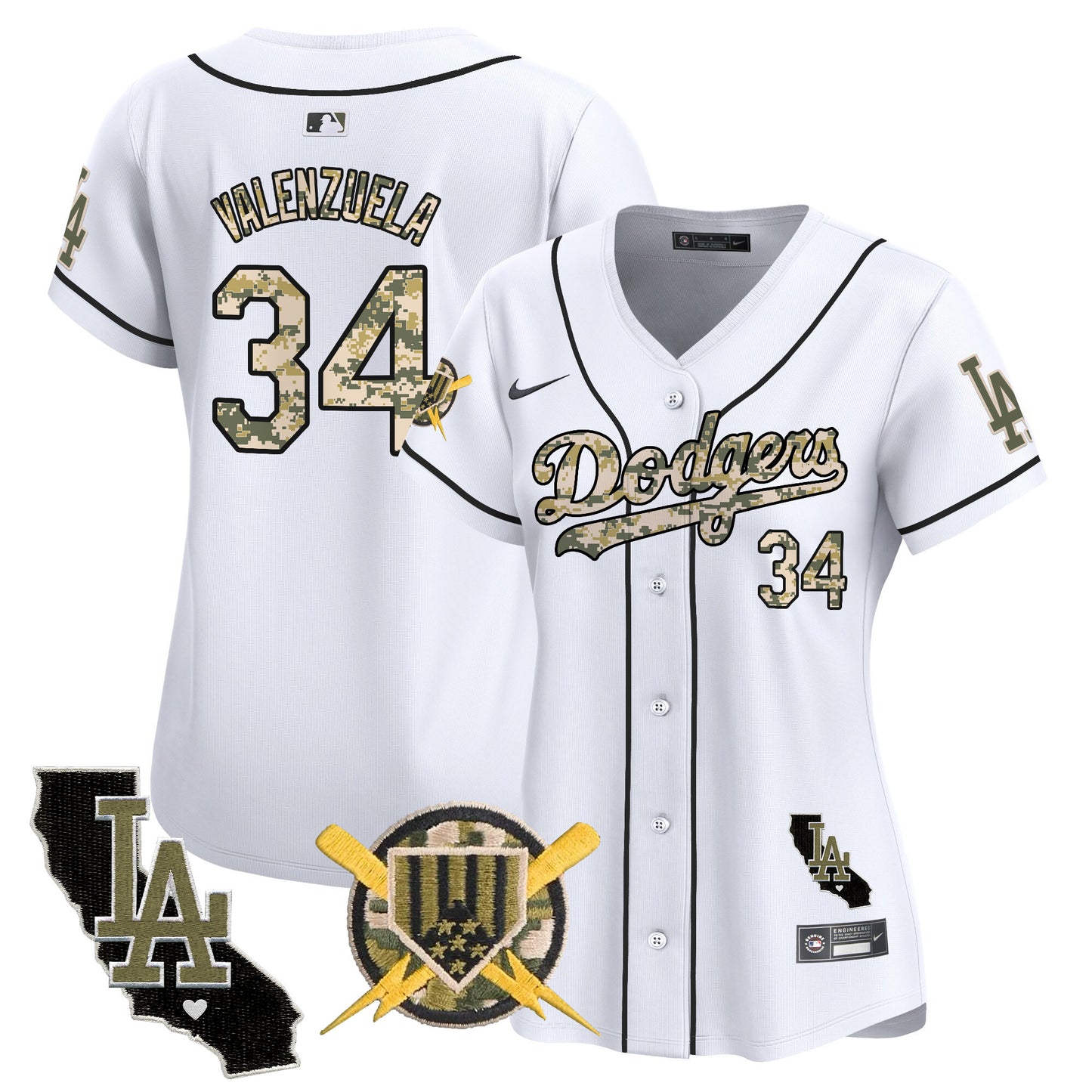 Women's Dodgers Armed Forces Day Vapor Premier Limited Jersey - All Stitched