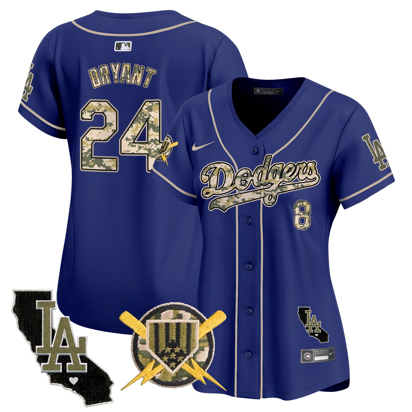 Women's Dodgers Armed Forces Day Vapor Premier Limited Jersey - All Stitched