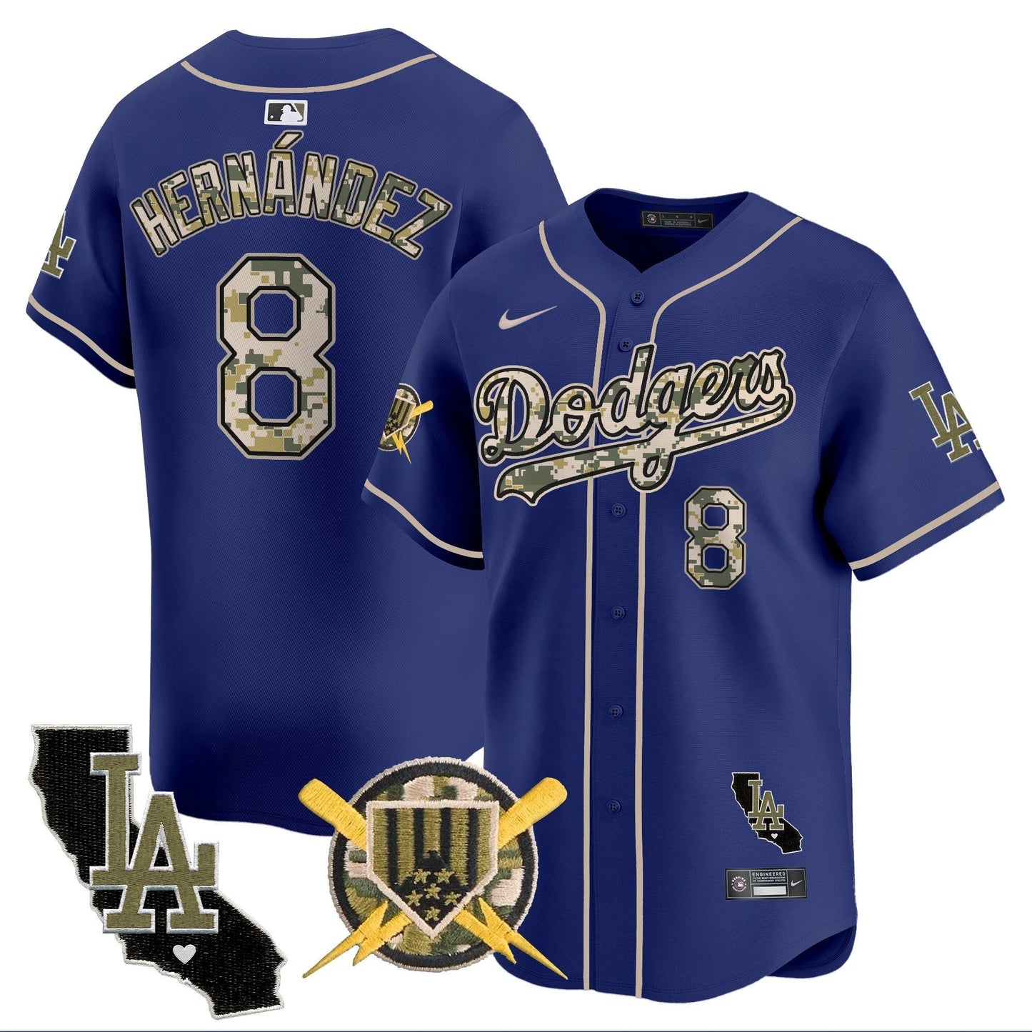 Men's Dodgers Armed Forces Day Vapor Premier Limited Jersey - All Stitched