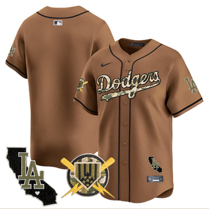 Men's Dodgers Armed Forces Day Vapor Premier Limited Jersey - All Stitched