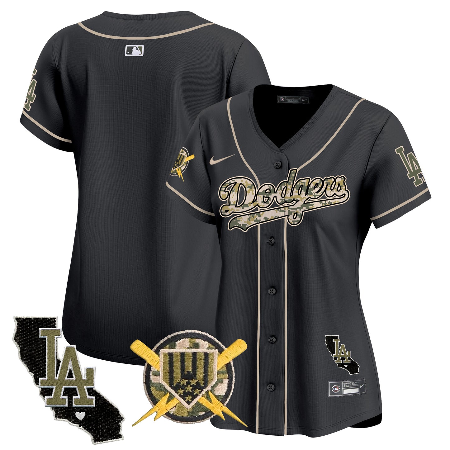 Women's Dodgers Armed Forces Day Vapor Premier Limited Jersey - All Stitched