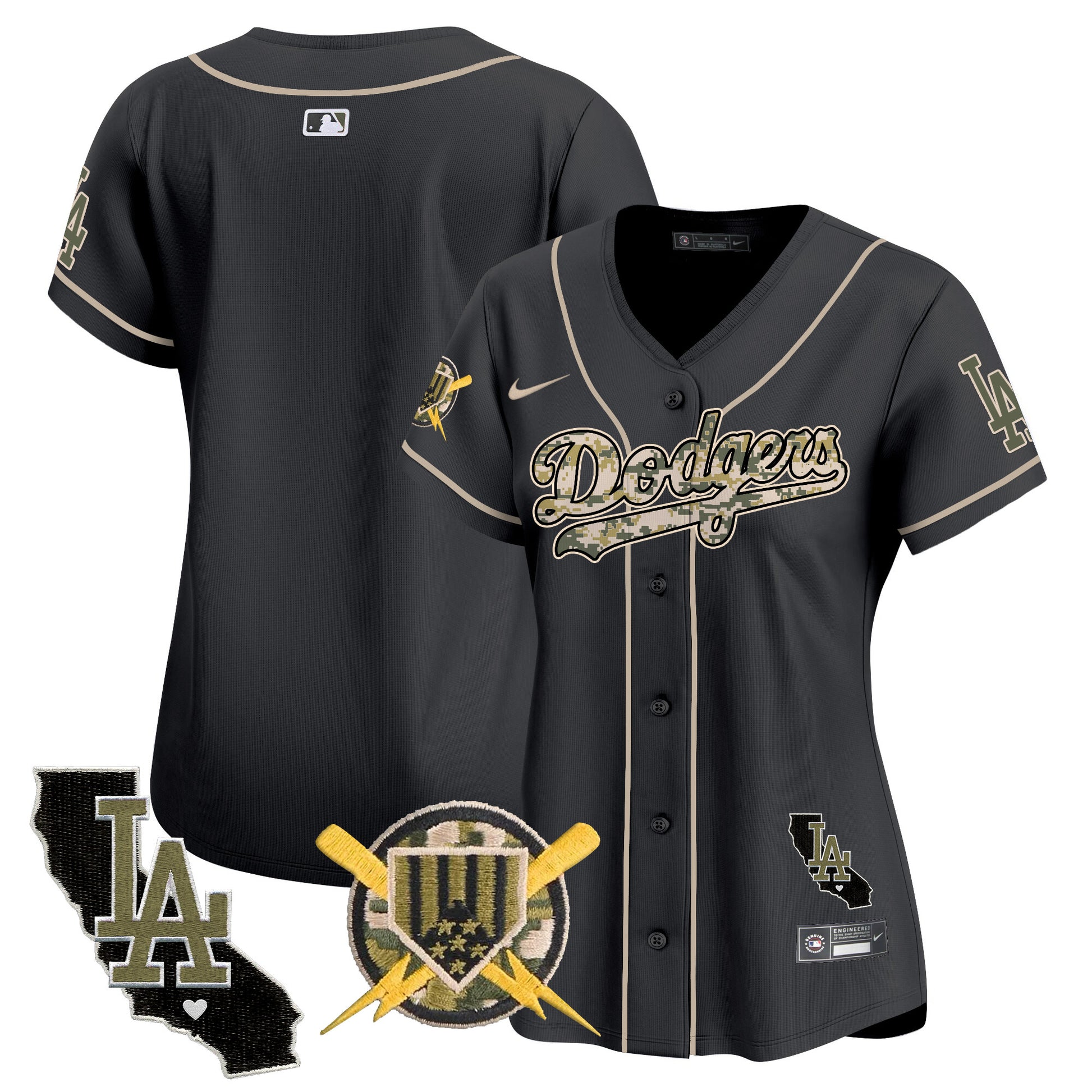 Women's Dodgers Armed Forces Day Vapor Premier Limited Jersey - All Stitched