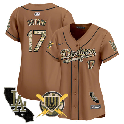 Women's Dodgers Armed Forces Day Vapor Premier Limited Jersey - All Stitched
