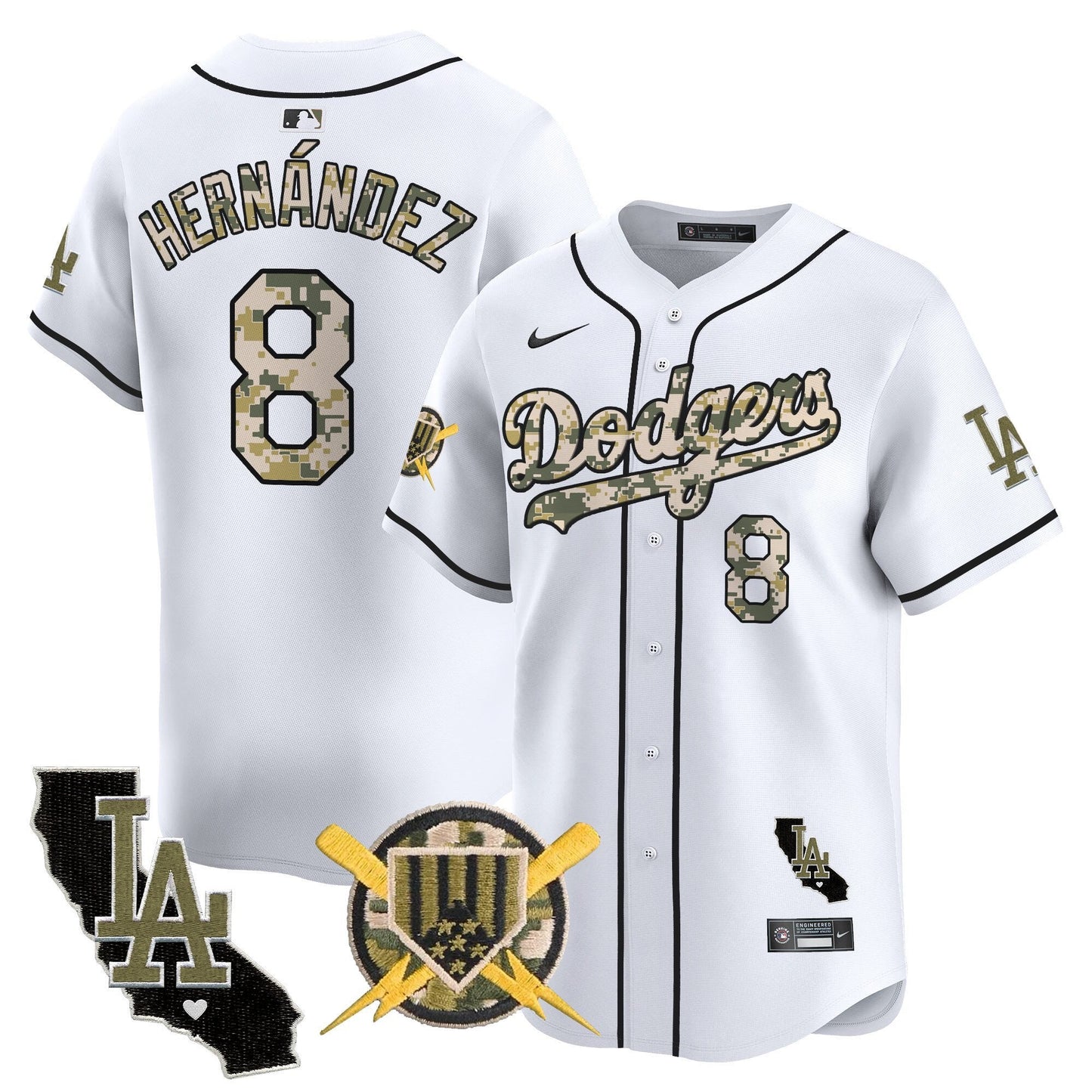 Men's Dodgers Armed Forces Day Vapor Premier Limited Jersey - All Stitched