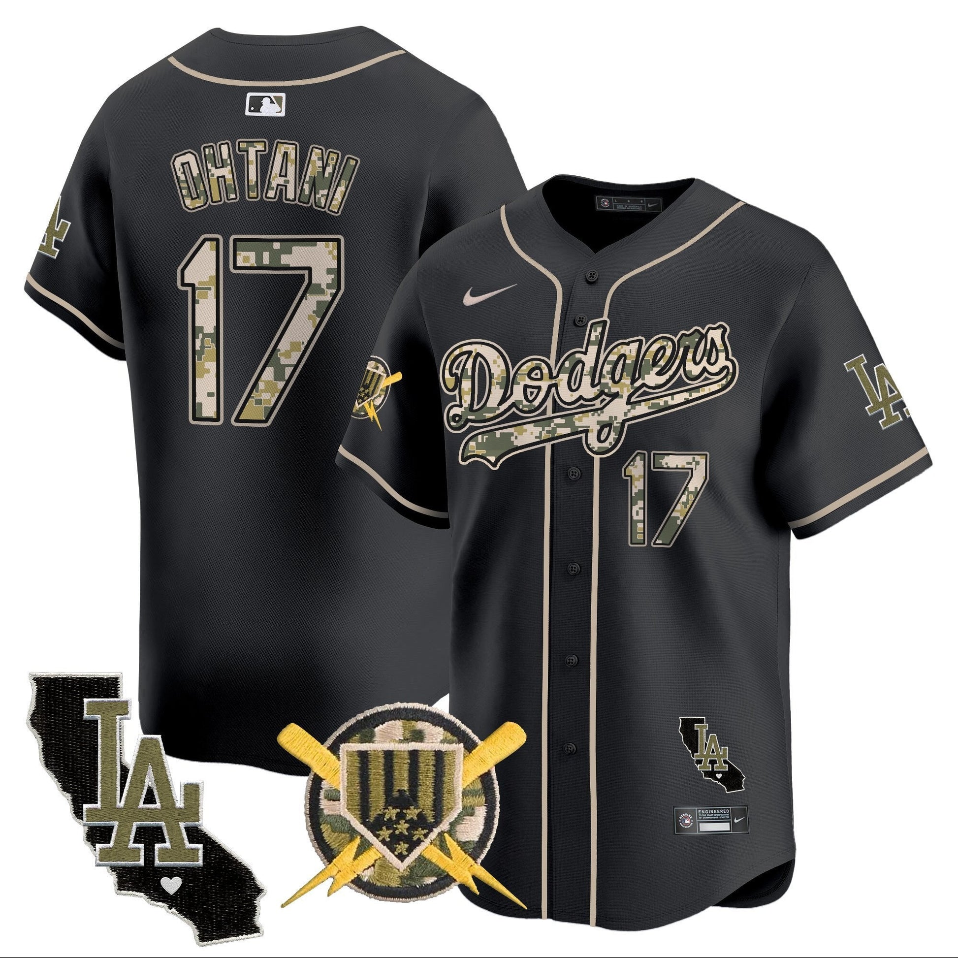 Men's Dodgers Armed Forces Day Vapor Premier Limited Jersey - All Stitched
