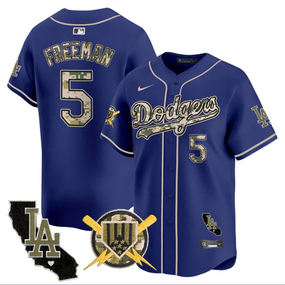 Men's Dodgers Armed Forces Day Vapor Premier Limited Jersey - All Stitched