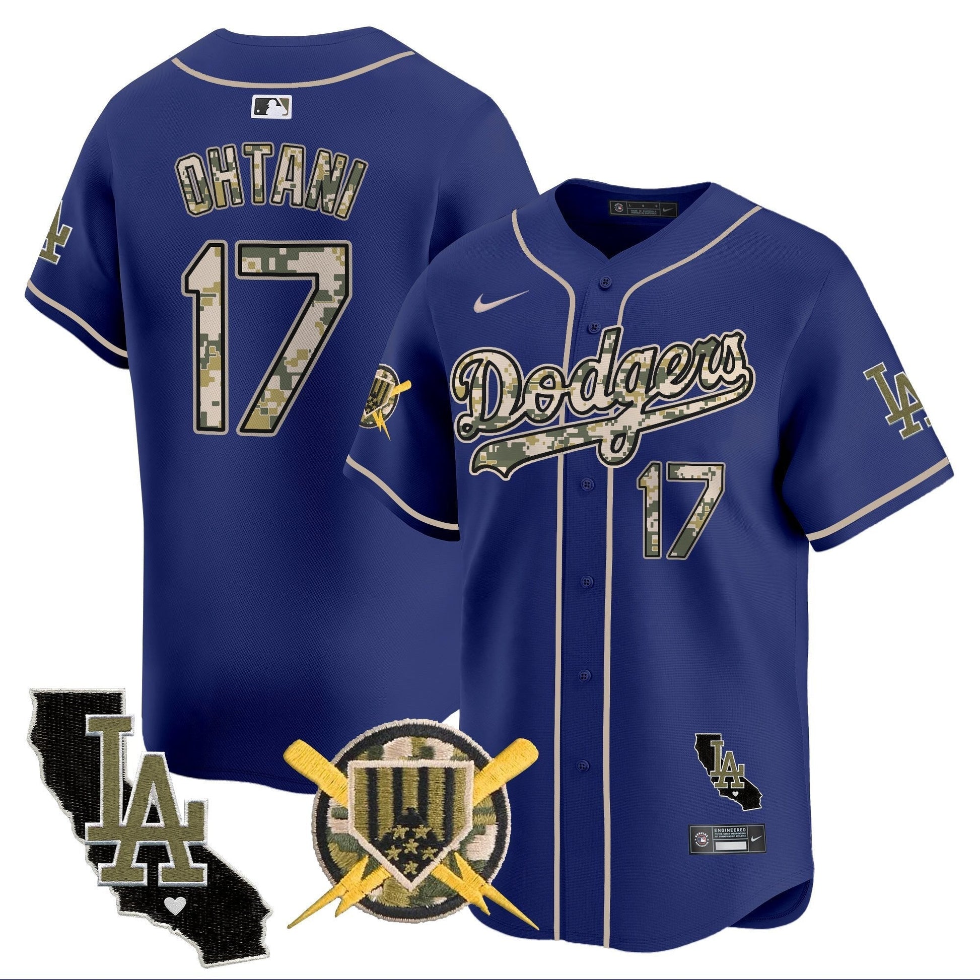 Men's Dodgers Armed Forces Day Vapor Premier Limited Jersey - All Stitched