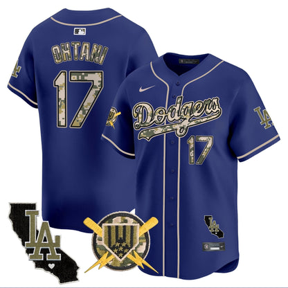 Men's Dodgers Armed Forces Day Vapor Premier Limited Jersey - All Stitched