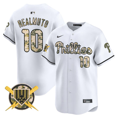 Men's Phillies Armed Forces Day Vapor Premier Limited Jersey - All Stitched