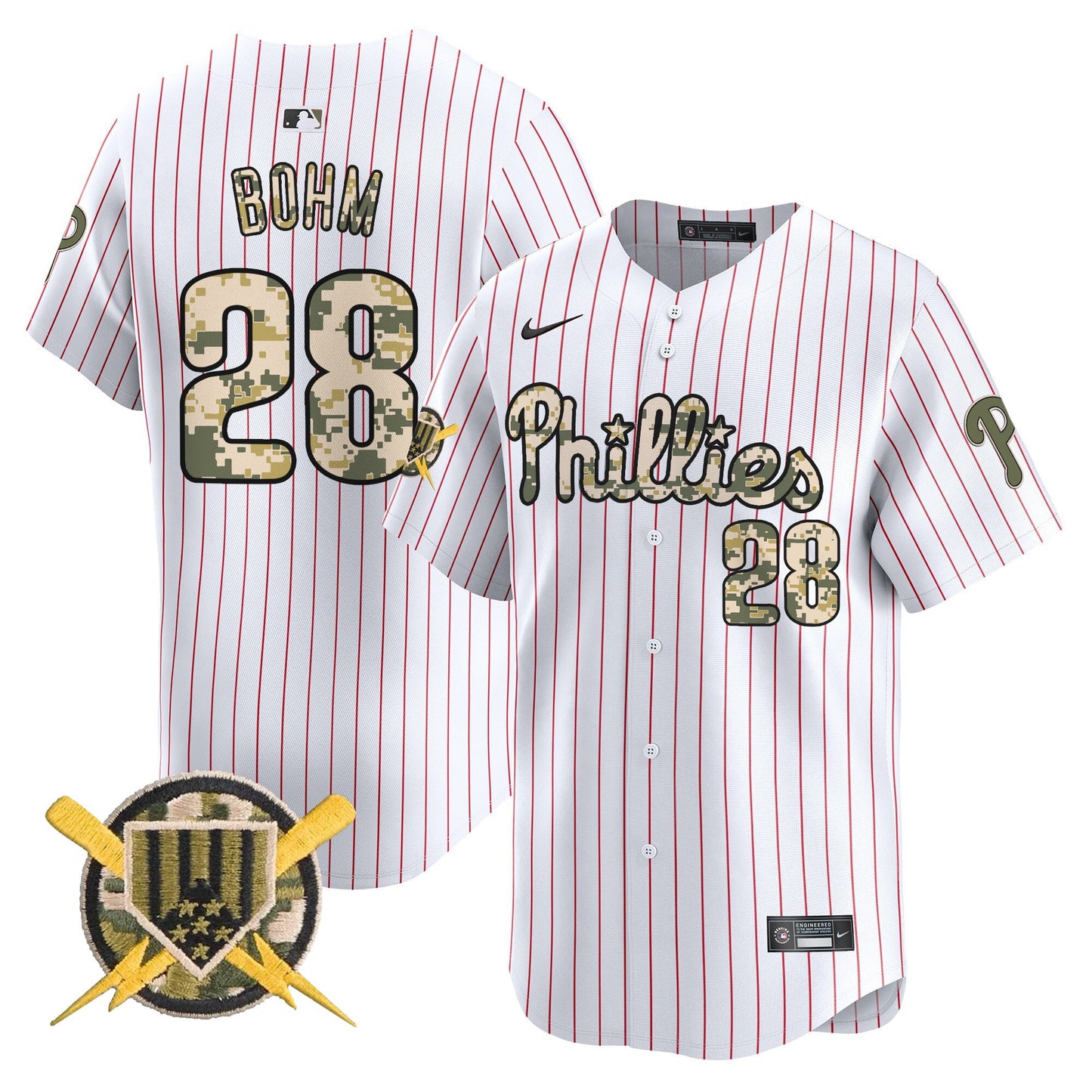 Men's Phillies Armed Forces Day Vapor Premier Limited Jersey - All Stitched